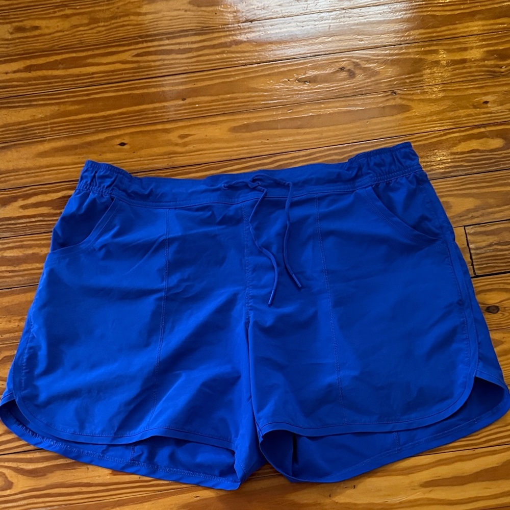 Lands' End Women's Swim Board Shorts in Vibrant Blue